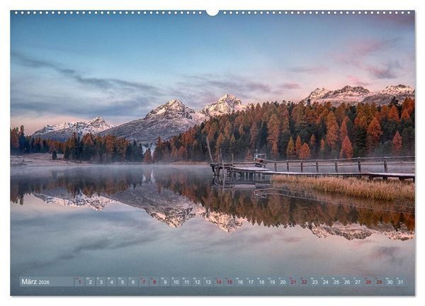 Produktbild: Bergstille - Landschaften, die ber&uuml;hren (Wandkalender 2026 DIN A2 quer), CALVENDO Monatskalender