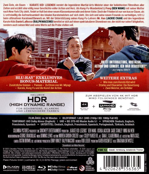 Produktbild: Karate Kid: Legends (2025) (4K Ultra HD+Blu-ray)