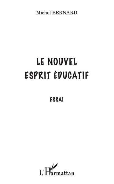 Produktbild: Le nouvel esprit &eacute;ducatif