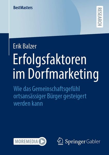 Produktbild: Erfolgsfaktoren im Dorfmarketing