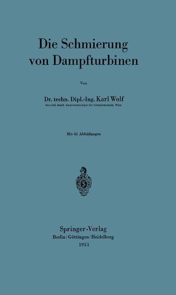 Produktbild: Die Schmierung von Dampfturbinen