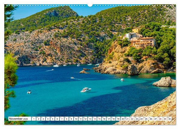 Produktbild: Mallorca - Sch&ouml;ne Impressionen der Insel (Wandkalender 2026 DIN A2 quer), CALVENDO Monatskalender