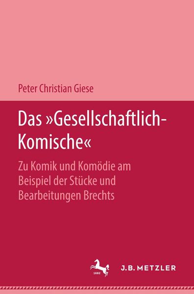 Produktbild: Das "Gesellschaftlich-Komische"