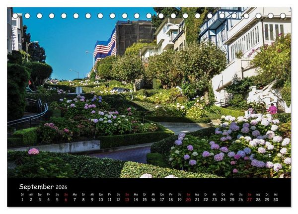 Produktbild: Rundreise Kalifornien mit Las Vegas (Tischkalender 2026 DIN A5 quer), CALVENDO Monatskalender