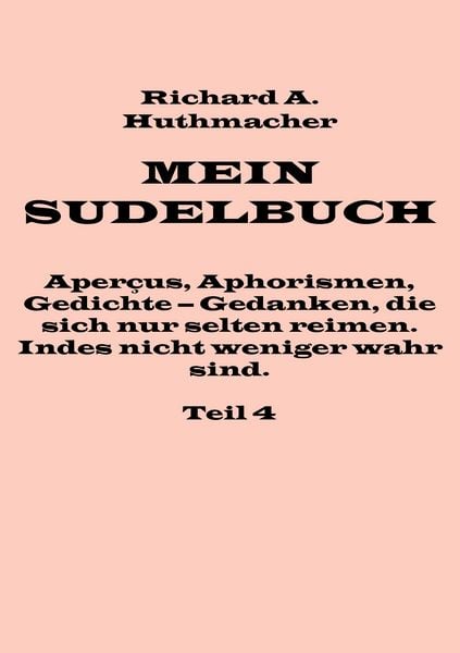 Produktbild: Mein Sudelbuch, Teil 4