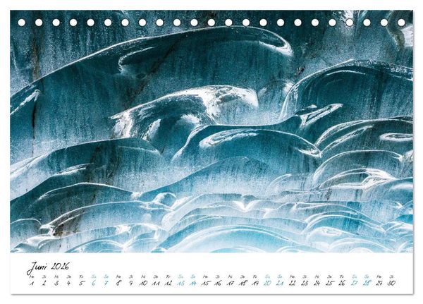 Produktbild: Eiswelten Morteratsch (Tischkalender 2026 DIN A5 quer), CALVENDO Monatskalender