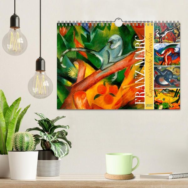 Produktbild: Expressionistische Tierwelten (Wandkalender 2027 DIN A4 quer), CALVENDO Monatskalender