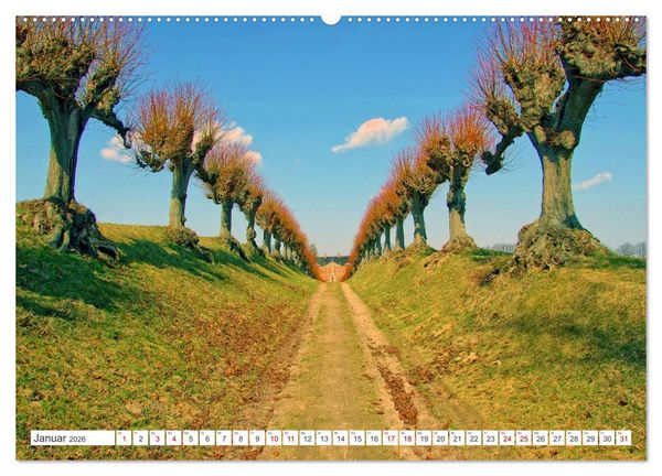 Produktbild: Das Kl&uuml;tzer Schloss Bothmer &ndash; Ein Maitag in Mecklenburgs feinem St&uuml;ck England (hochwertiger Premium Wandkalender 2026 DIN A2 quer), Kunstdruck in Hochglanz