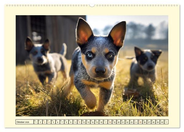 Produktbild: Australian Cattle Dogs. Echte Cowboys und Helden der Farm (Wandkalender 2026 DIN A2 quer), CALVENDO Monatskalender