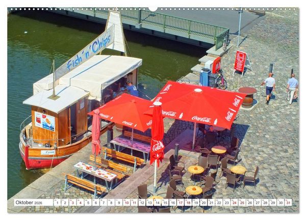 Produktbild: Hansestadt Stralsund - Ein Sommertag an der Ostseek&uuml;ste Vorpommerns (Wandkalender 2026 DIN A2 quer), CALVENDO Monatskalender