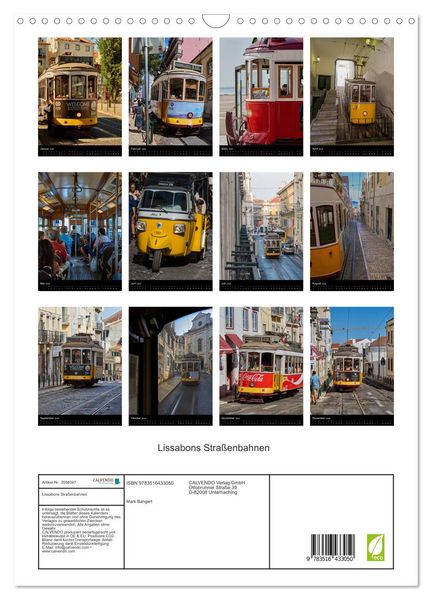 Produktbild: Lissabons Stra&szlig;enbahnen (Wandkalender 2026 DIN A3 hoch), CALVENDO Monatskalender