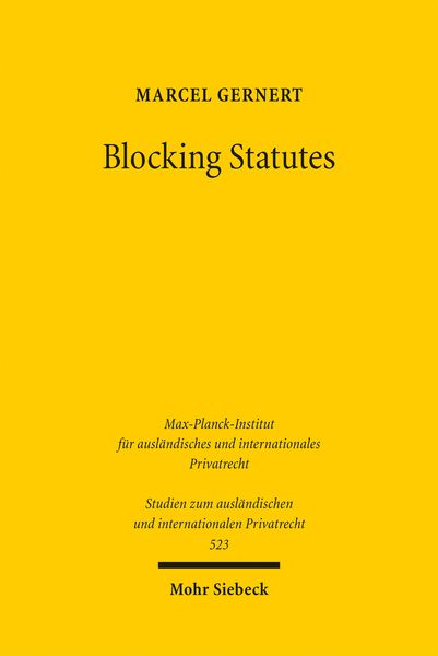 Produktbild: Blocking Statutes