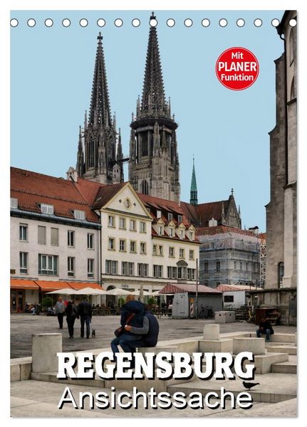 Produktbild: Regensburg - Ansichtssache (Tischkalender 2026 DIN A5 hoch), CALVENDO Monatskalender