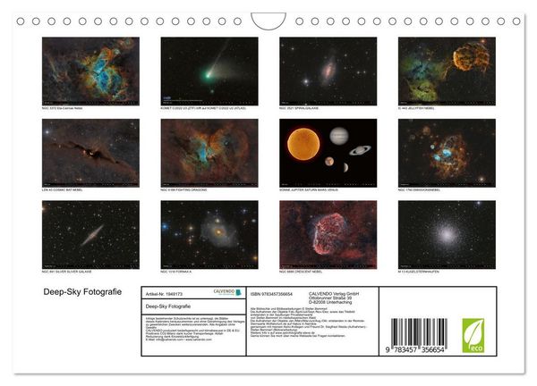 Produktbild: Deep-Sky Fotografie (Wandkalender 2026 DIN A4 quer), CALVENDO Monatskalender