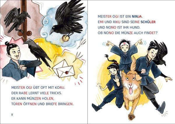 Produktbild: Lesel&ouml;wen 1. Klasse - Die Ninjas retten die Tiere (Gro&szlig;buchstabenausgabe)