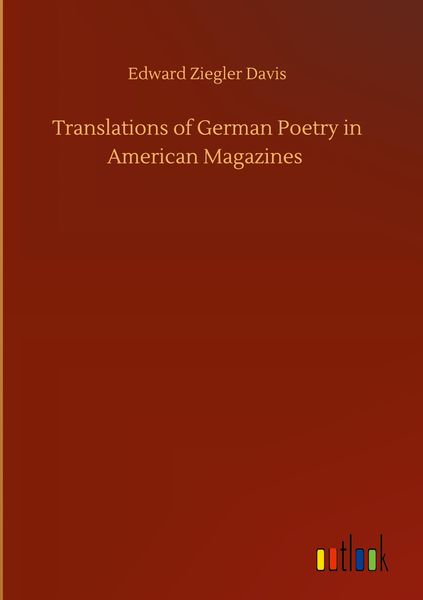 Produktbild: Translations of German Poetry in American Magazines