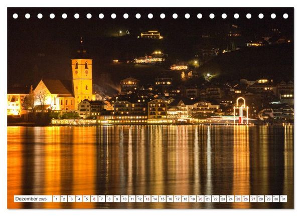 Produktbild: Der sch&ouml;ne Wolfgangsee im Salzkammergut (Tischkalender 2026 DIN A5 quer), CALVENDO Monatskalender