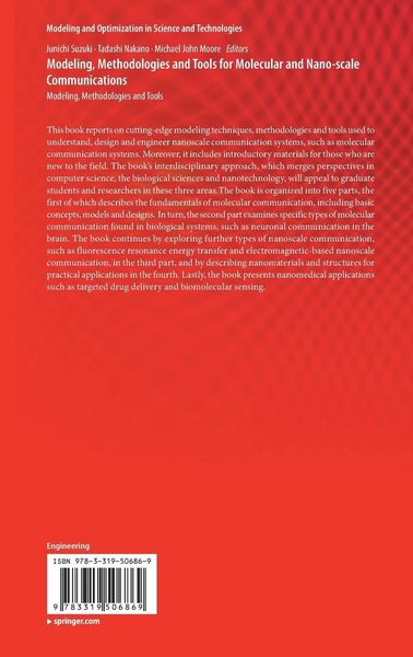 Produktbild: Modeling, Methodologies and Tools for Molecular and Nano-scale Communications