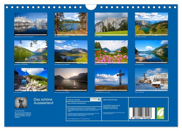 Produktbild: Das sch&ouml;ne Ausseerland (Wandkalender 2026 DIN A4 quer), CALVENDO Monatskalender
