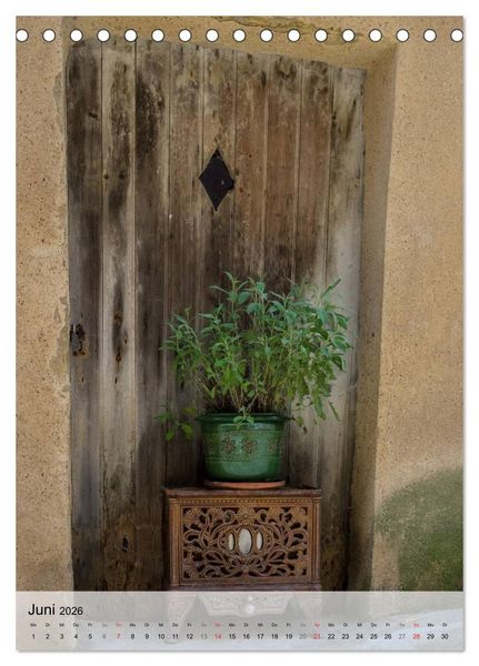 Produktbild: T&uuml;ren, Tore, Fenster der Provence (Tischkalender 2026 DIN A5 hoch), CALVENDO Monatskalender