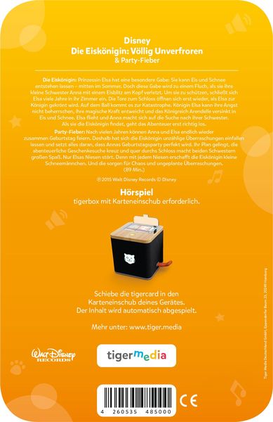 Produktbild: tigercard - Die Eisk&ouml;nigin - Mit Extra-H&ouml;rspiel Special- Edition mit "Party-Fieber"