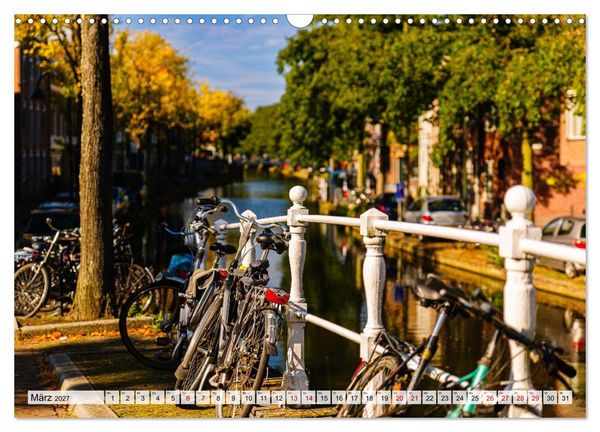 Produktbild: Ein Blick auf Delft (Wandkalender 2027 DIN A3 quer), CALVENDO Monatskalender