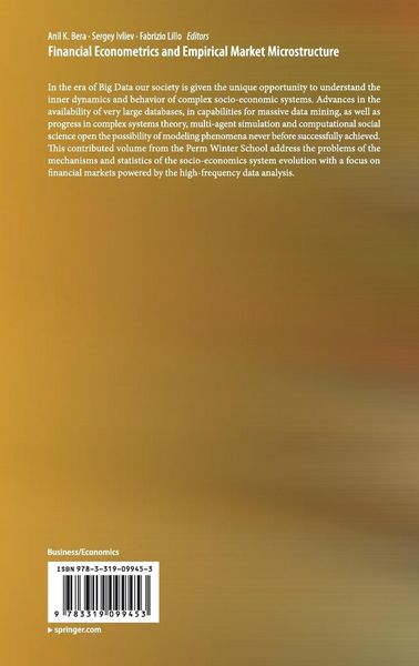 Produktbild: Financial Econometrics and Empirical Market Microstructure