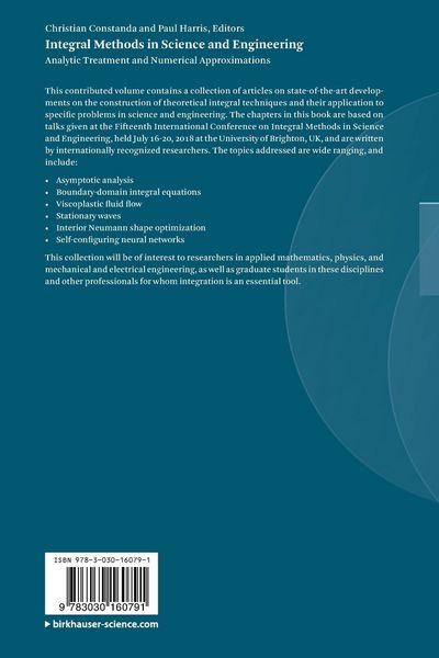 Produktbild: Integral Methods in Science and Engineering