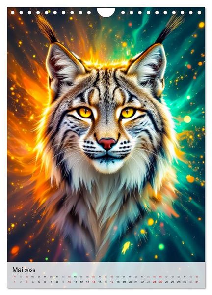 Produktbild: Neon Wildlife (Wandkalender 2026 DIN A4 hoch), CALVENDO Monatskalender
