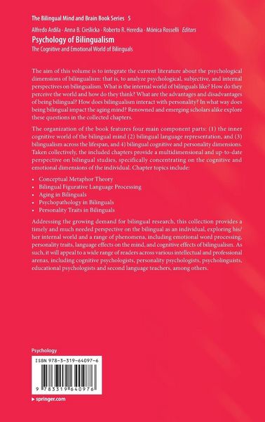 Produktbild: Psychology of Bilingualism
