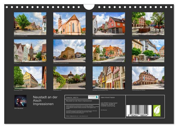 Produktbild: Neustadt an der Aisch Impressionen (Wandkalender 2026 DIN A4 quer), CALVENDO Monatskalender