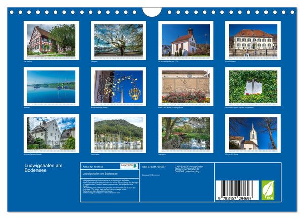 Produktbild: Ludwigshafen am Bodensee (Wandkalender 2026 DIN A4 quer), CALVENDO Monatskalender