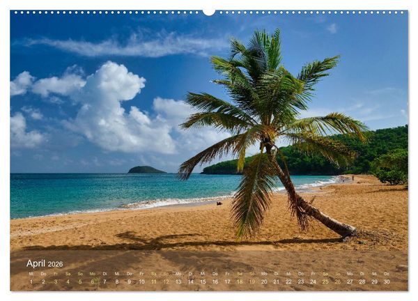 Produktbild: Guadeloupe - Karibische Traumstr&auml;nde (hochwertiger Premium Wandkalender 2026 DIN A2 quer), Kunstdruck in Hochglanz
