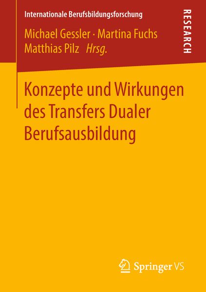 Produktbild: Konzepte und Wirkungen des Transfers Dualer Berufsausbildung