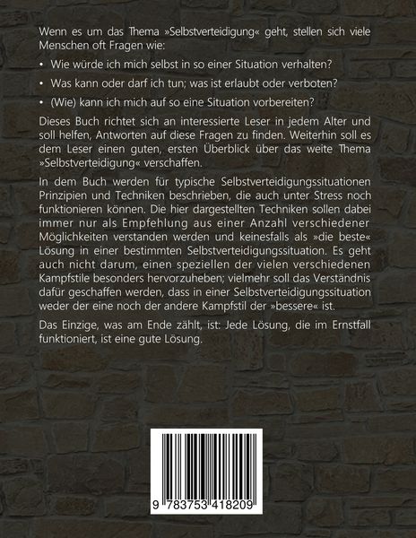 Produktbild: Grundlagen und Prinzipien der Selbstverteidigung