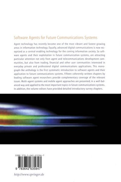Produktbild: Software Agents for Future Communication Systems