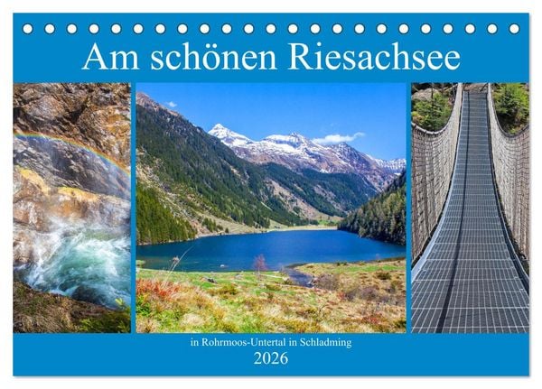 Am schönen Riesachsee (Tischkalender 2026 DIN A5 quer), CALVENDO Monatskalender