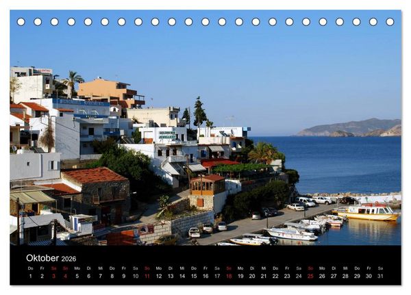 Produktbild: Griechenland - Insel Kreta (Tischkalender 2026 DIN A5 quer), CALVENDO Monatskalender