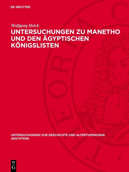 Produktbild: Untersuchungen zu Manetho und den &auml;gyptischen K&ouml;nigslisten