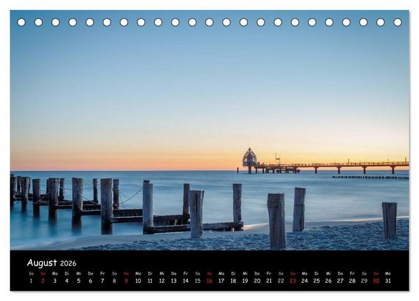 Produktbild: Ostseeregion Dar&szlig;-Zingst (Tischkalender 2026 DIN A5 quer), CALVENDO Monatskalender