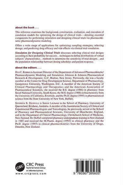 Produktbild: Simulation for Designing Clinical Trials