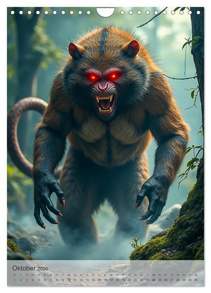 Produktbild: Japanische Mythologie - G&ouml;tter, Helden und Monster (Wandkalender 2026 DIN A4 hoch), CALVENDO Monatskalender