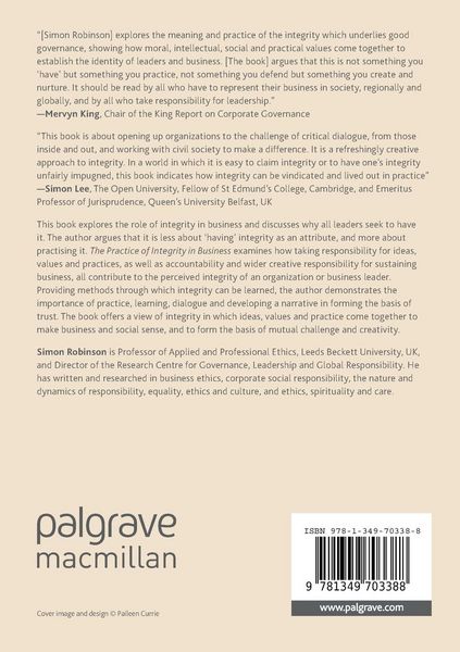 Produktbild: The Practice of Integrity in Business