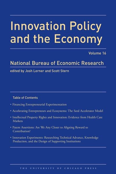 Produktbild: Innovation Policy and the Economy 2015 : Volume 16