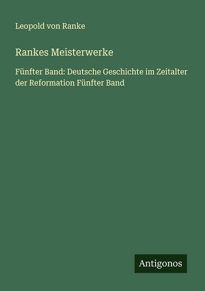 Produktbild: Rankes Meisterwerke
