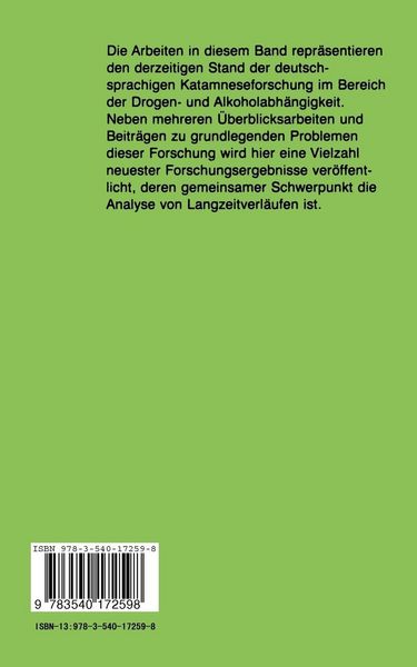 Produktbild: Langzeitverl&auml;ufe bei Suchtkrankheiten
