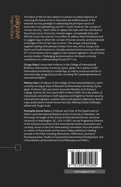 Produktbild: Protecting Human Security in a Post 9/11 World