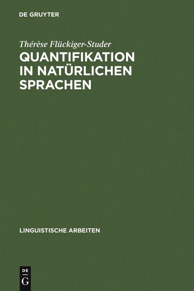 Produktbild: Quantifikation in nat&uuml;rlichen Sprachen