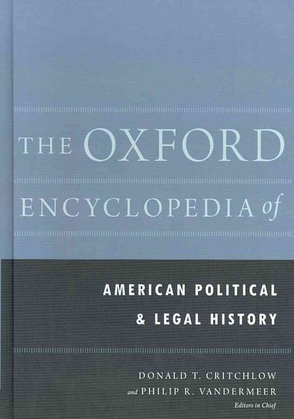 Produktbild: The Oxford Encyclopedia of American Political and Legal History
