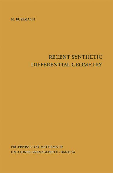 Produktbild: Recent Synthetic Differential Geometry